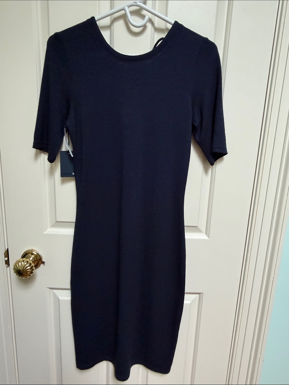 NWT Aritzia Wilfred Free sz M Morand Dress in Admiral Blue - office party - $65